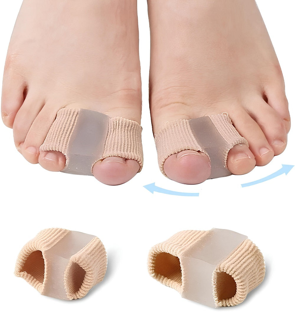 COOL-i Silikon Zehenspreizer, weich & unauffällig, für Tag & Nacht, unisex tragbar,2 Stk.