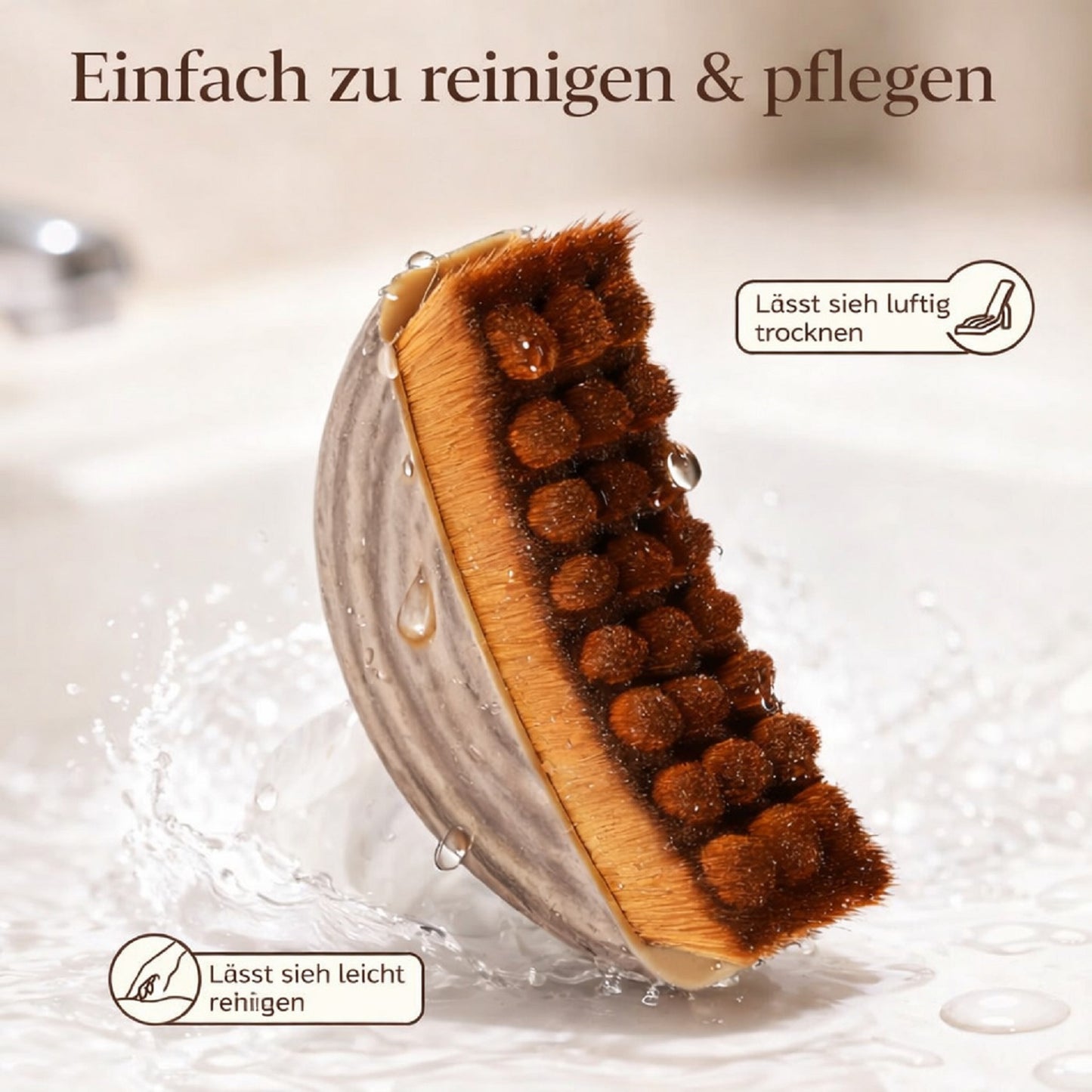 Facial Contour Massage Brush,Weiche Beauty & Pflegebürste für Gesichtsmassage, für alle Hauttypen