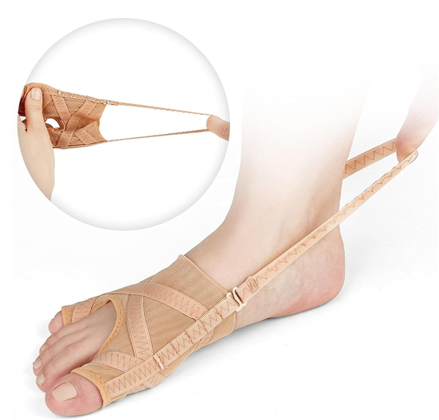 Cool-i® Hallux Valgus Zehenspreizer – Verstellbare Korrekturschiene für Damen & Herren, 1 Paar
