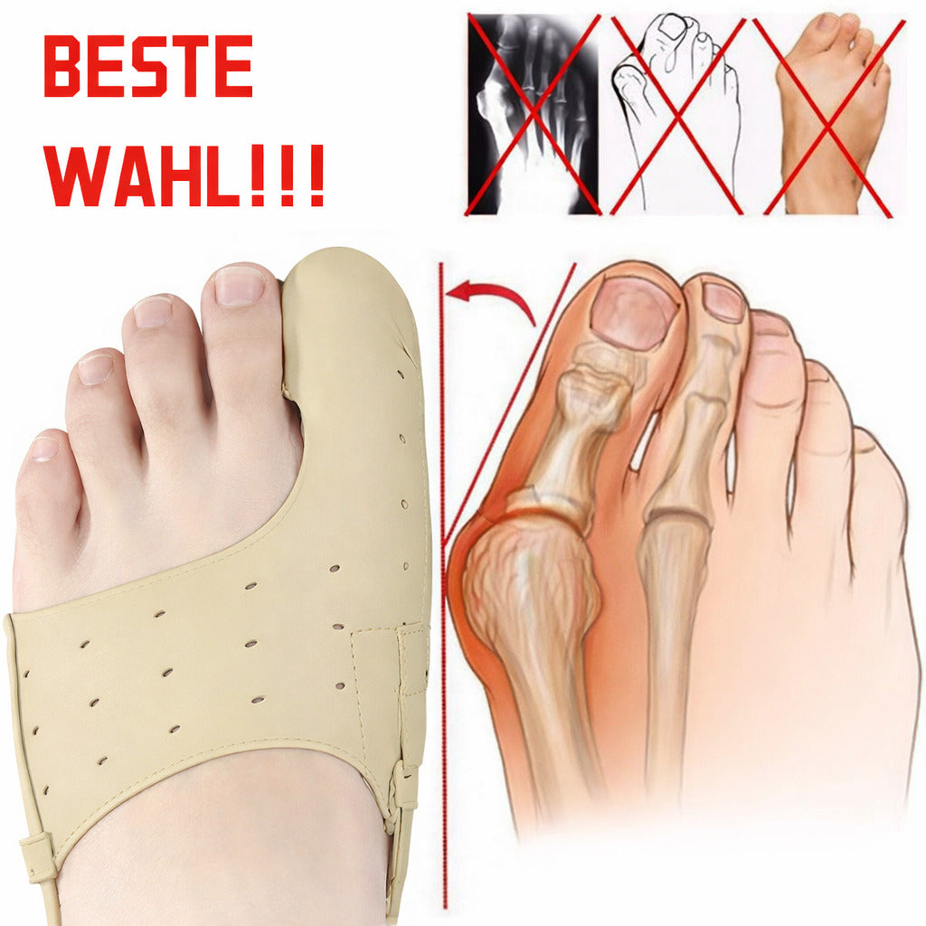 Hallux Bandage 1 Paar, weich & atmungsaktiv, Komfort Bandage für Ballenzehen
