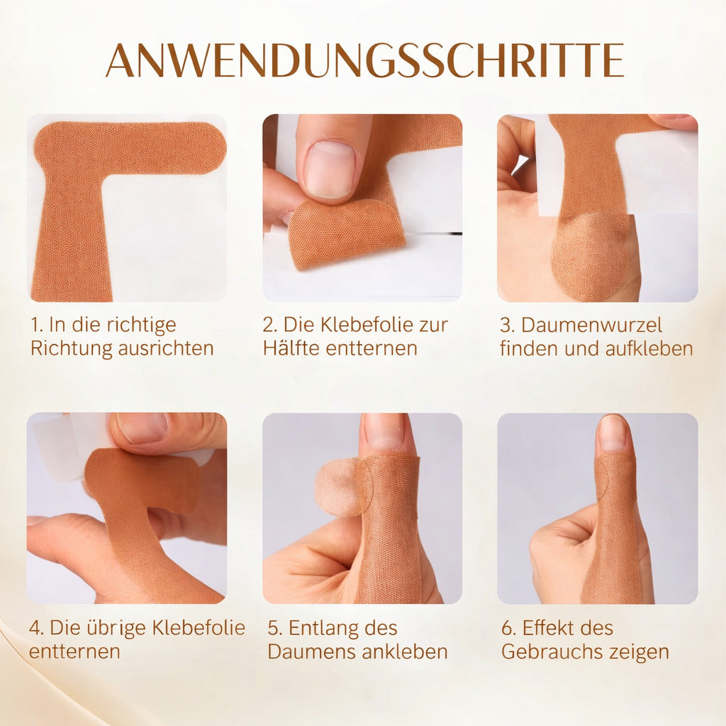 COOL-i Daumenbandage, 5er selbstklebende & atmungsaktive Daumenstützbänder für Sport & Alltag