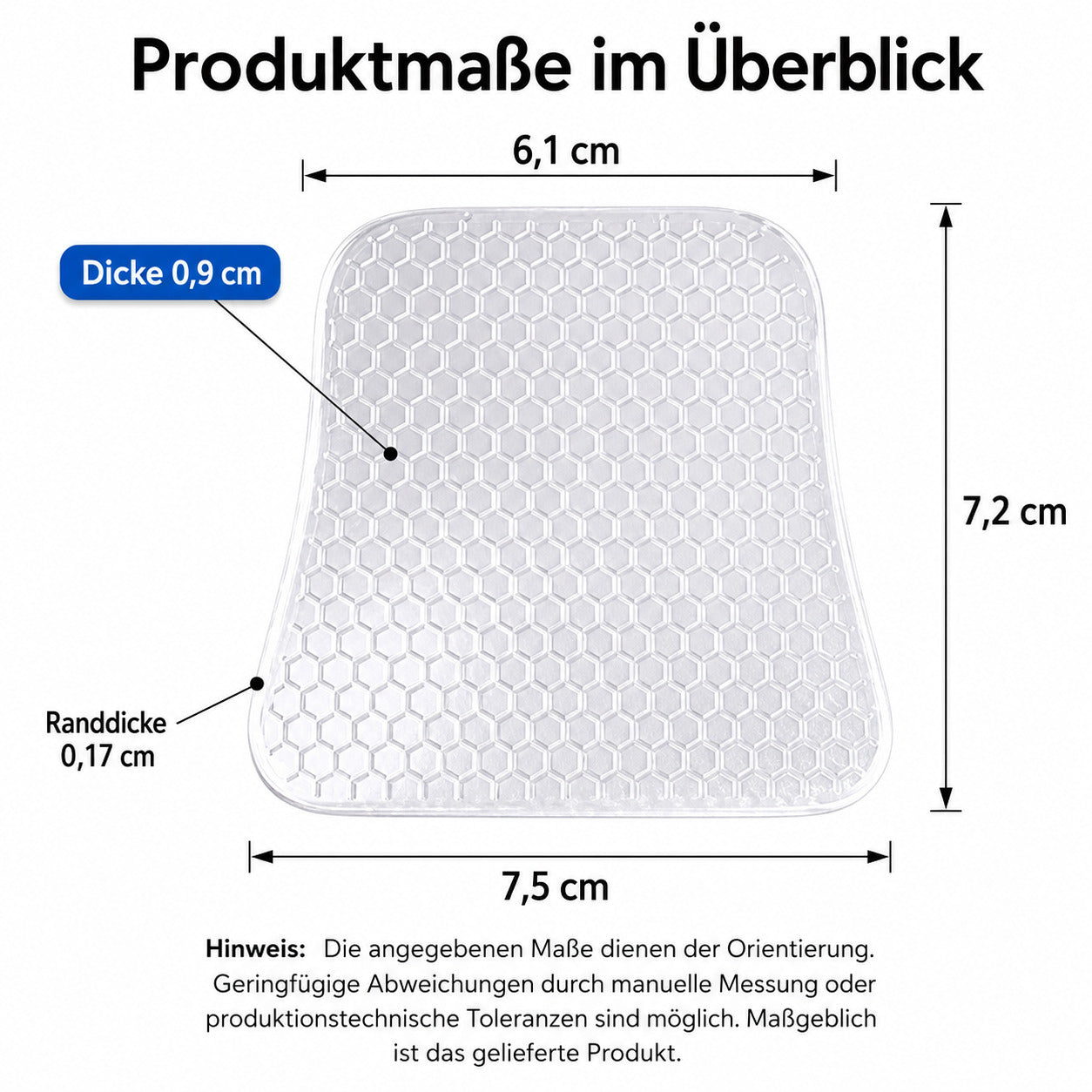 COOL-i 2 Paar Gel-Fußgewölbe-Pads, selbstklebend, zuschneidbar, wiederverwendbar & transparent
