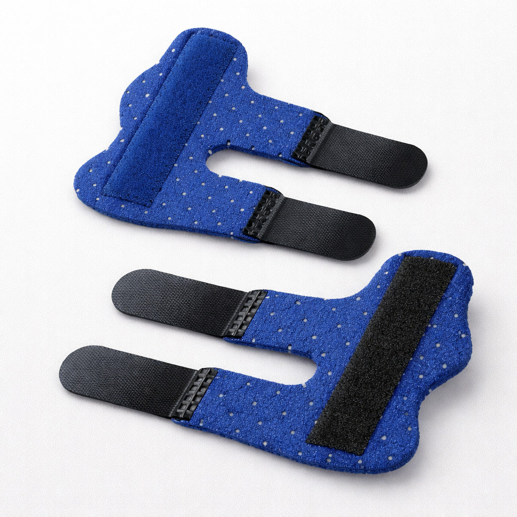 Fingerschiene verstellbar mit Aluminiumstütze – Fingerbandage stabilisierend, atmungsaktiv, für Alltag & Arbeit, 2 Stück