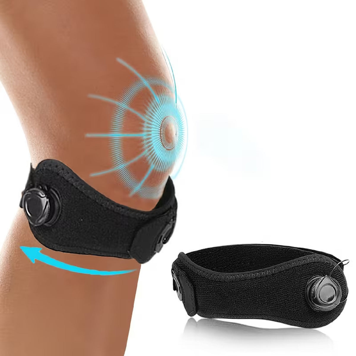 Patella Knieband mit Drehverschluss, für Sport & Alltag, stabilisiert die Kniescheibe