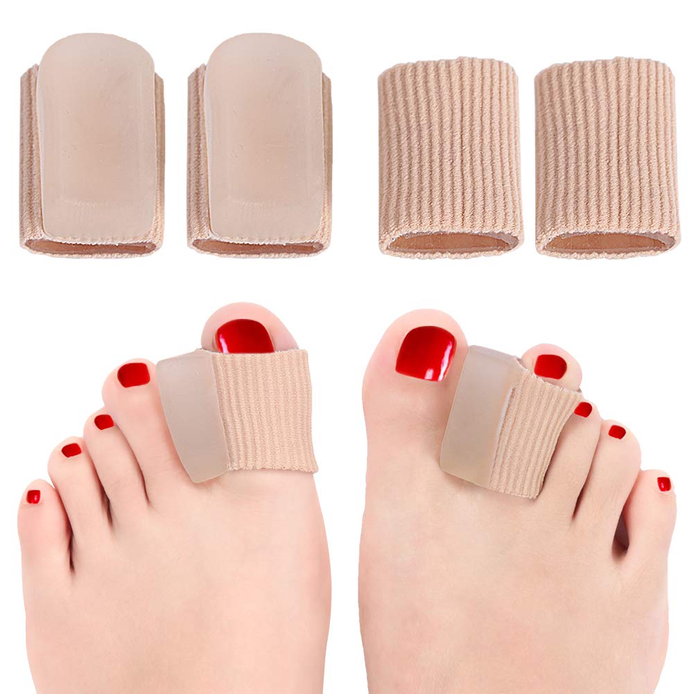 2 Paar, Zehenspreizer mit Gel Kissen für Hallux Valgus und Hammerzehen