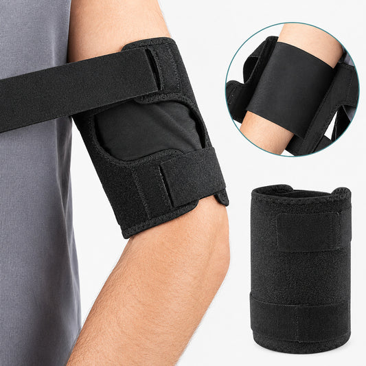 COOL-i Bizeps Kompressionsbandage, verstellbare Oberarmmanschette aus Neopren für Sport & Alltag S