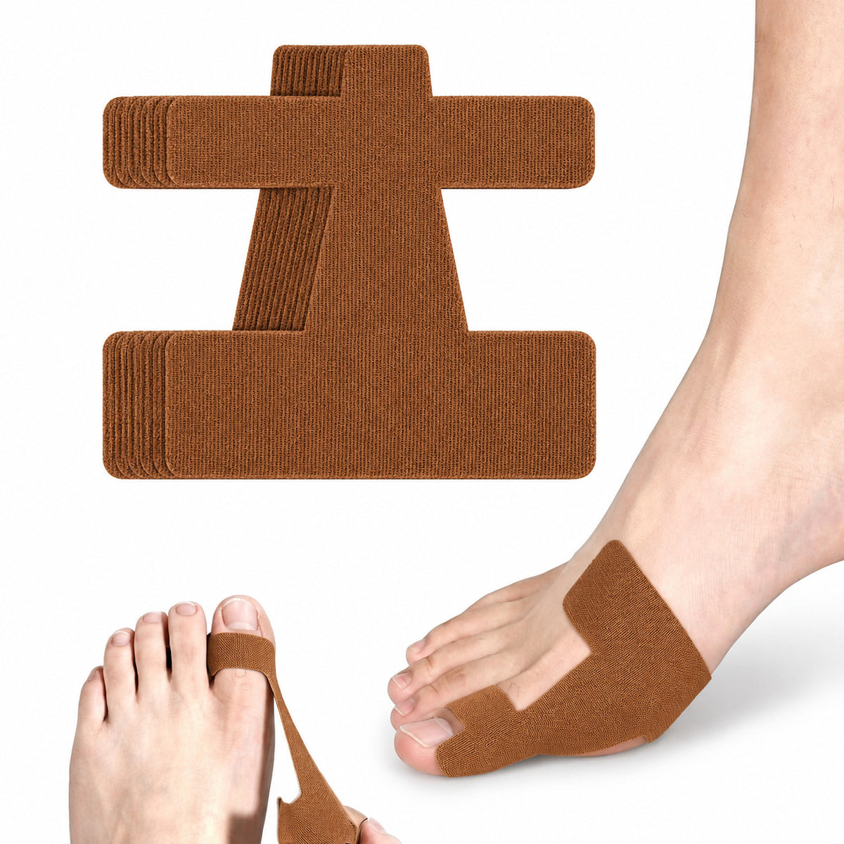 COOL-i 12er Hallux Tape, T-Tape für Großzehe, elastisch, atmungsaktiv & latexfrei