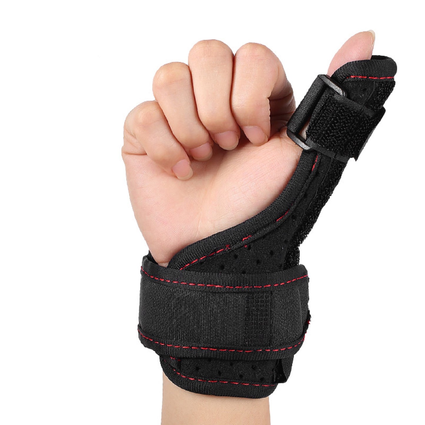 Handgelenk und Daumenbandage mit verstellbarer Aluminiumstütze, links/rechts tragbar, atmungsaktiv, Einheitsgröße