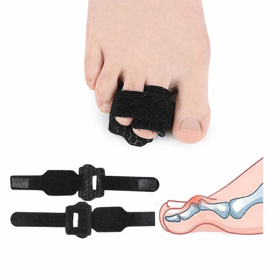 2er Zehenschutz Bandage, verstellbar für 2 Zehen, rutschhemmend & atmungsaktiv