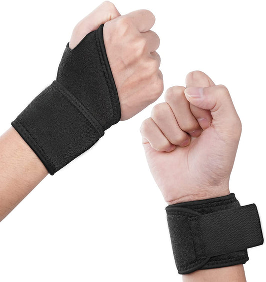 Handgelenkbandage 2er, verstellbar & atmungsaktiv, für Sport, Fitness, Arbeit & Alltag