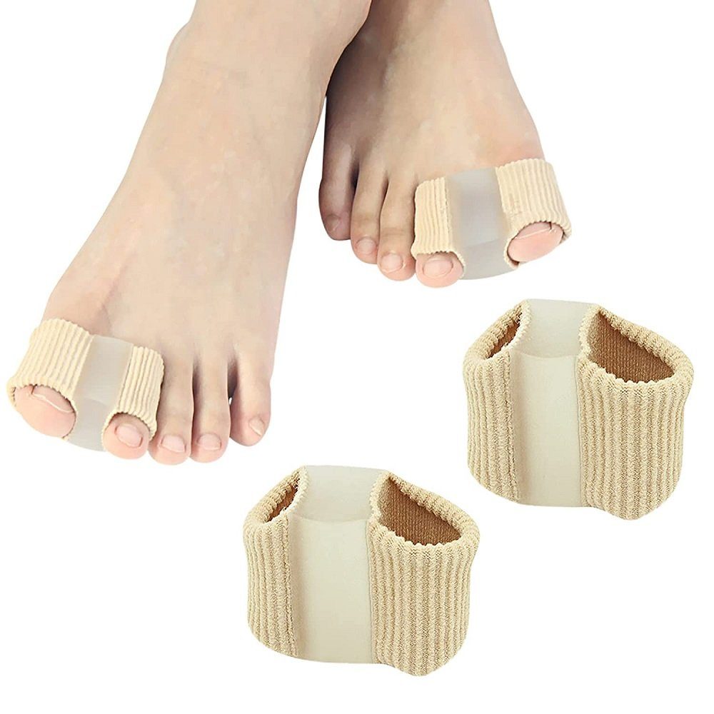 COOL-i Silikon Zehenspreizer, weich & unauffällig, für Tag & Nacht, unisex tragbar,2 Stk.