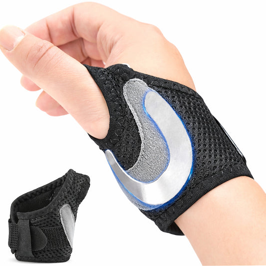 Daumen & Handgelenkbandage mit Aluminium-Schiene, verstellbare Stütze mit Klettverschluss für Alltag & Sport