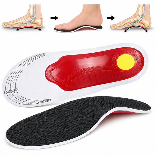 Orthopädische 3D Einlegesohlen mit Fußgewölbestütze,bei Plattfuß, Fersensporn & Fußschmerzen