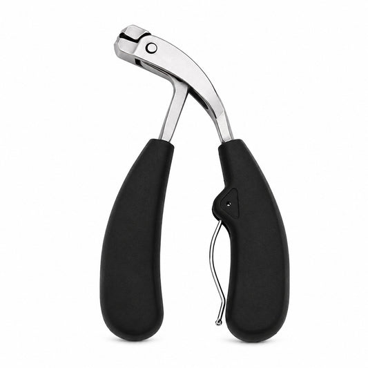COOL-i ergonomischer Zehennagelknipser aus Edelstahl mit langem Griff, präzisem Schnitt & Auffangfach