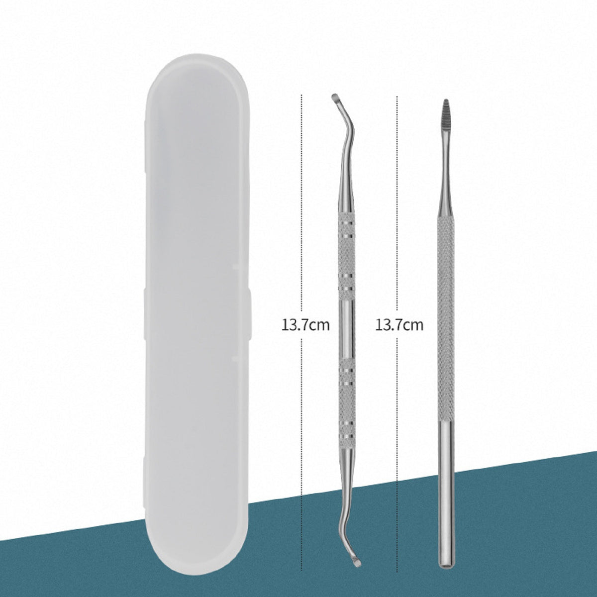 Cool-i® Eingewachsene Zehennägel Pflege Set – Eckenheber & Feile aus Edelstahl – Fußpflege Werkzeug für Pediküre & Maniküre