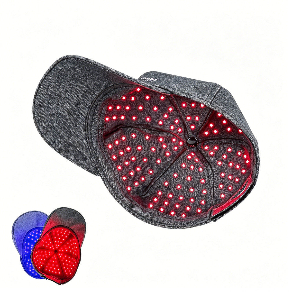 Cool-i ® Infrarotlampe Rotlicht-Haarwuchshaube–Infrarot- & Blaulichttherapie für die Kopfhaut Kabellose,158 LEDs, wiederaufladbar, Timer, für Männer & Frauen