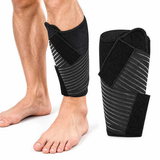 COOL-i Wadenbandage mit Kompression, verstellbare Sport  Wadenstütze mit Klettverschluss