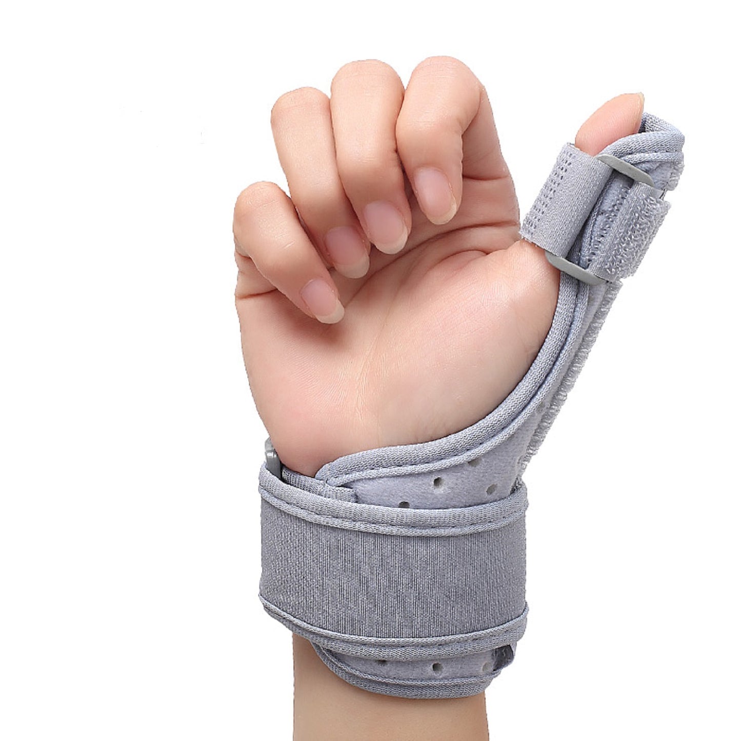 Handgelenk und Daumenbandage mit verstellbarer Aluminiumstütze, links/rechts tragbar, atmungsaktiv, Einheitsgröße