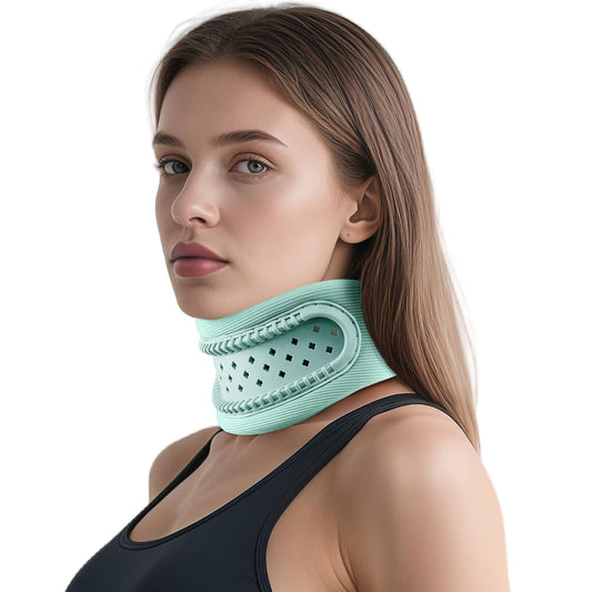Halsstütze, weiche Nackenstütze verstellbar, atmungsaktiv & ergonomisch für Alltag & Komfort