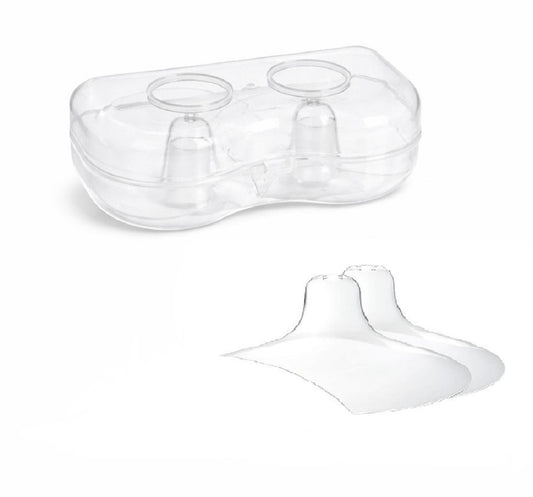 Stillhütchen Silikon 2er Set mit Box – weiche Brustwarzen Schutzhütchen BPA frei, wiederverwendbar & hautfreundlich