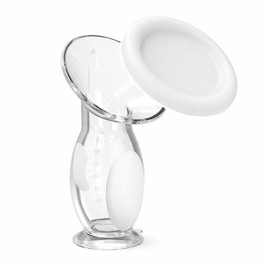 Manuelle Silikon Milchpumpe 110 ml，BPA frei, tragbar, leise, Milchauffangbehälter, leicht zu reinigen