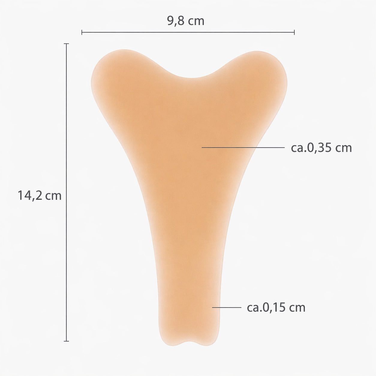 Unsichtbare Silikon Einlagen 4er Set, nahtlos, selbsthaftend, wiederverwendbar, geeignet für Bikini, Leggings & enge Kleidung