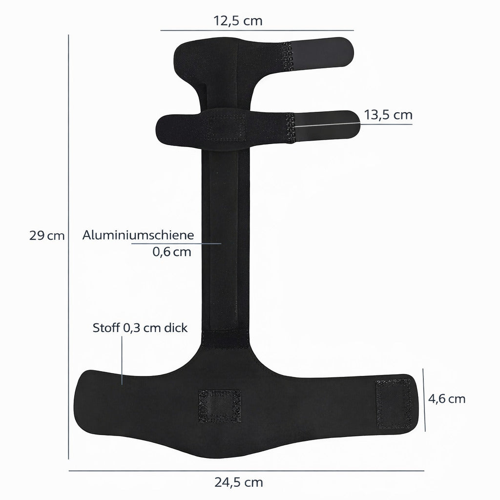 Fingerschiene mit Aluminiumstütze, verstellbare Fingerbandage für Zeige, Mittel & Ringfinger