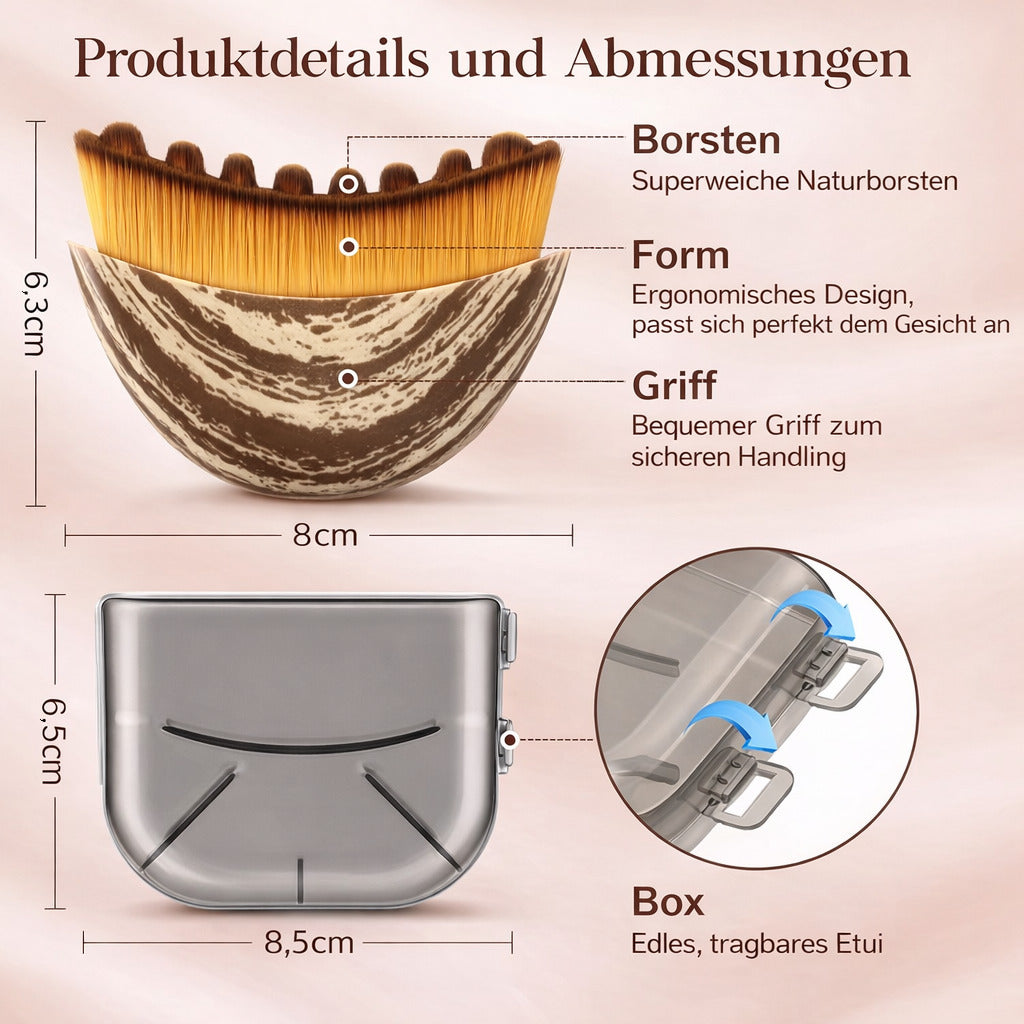 Facial Contour Massage Brush,Weiche Beauty & Pflegebürste für Gesichts­massage,  für alle Hauttypen