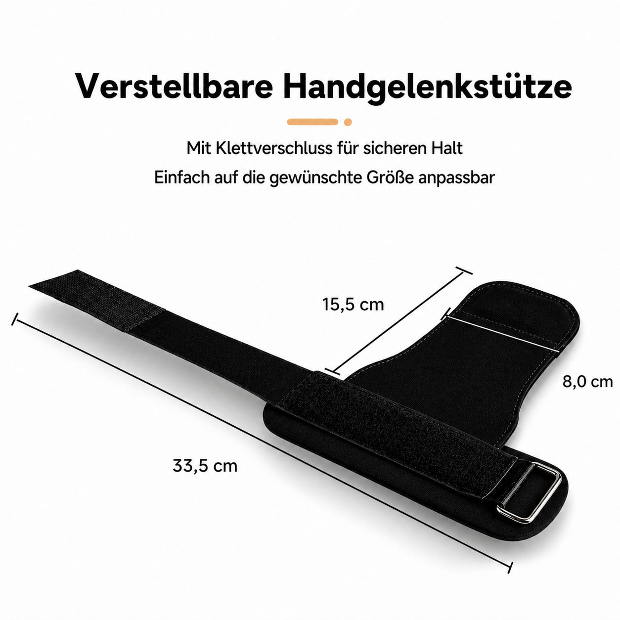 2er Set Gewichtheber Zughilfen mit Handgelenkband, rutschfest, Lederpolster, für Fitness, Krafttraining & Gym