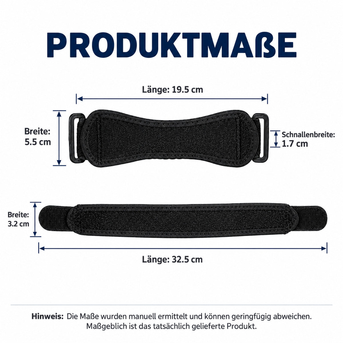 COOL-i Patellabandage 2 Stück, verstellbares Knieband mit Klettverschluss, für Sport & Alltag