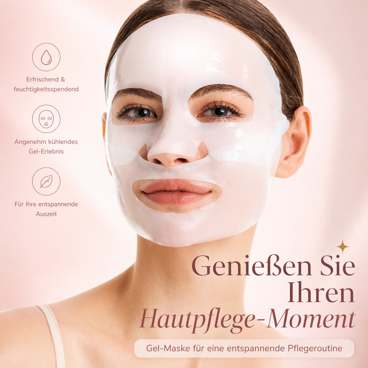 Cool-i® Bio Collagen Real Deep Maske – 5 Stück | Collagen & Kupferpeptide | Beruhigende & feuchtigkeitsspendende Pflege
