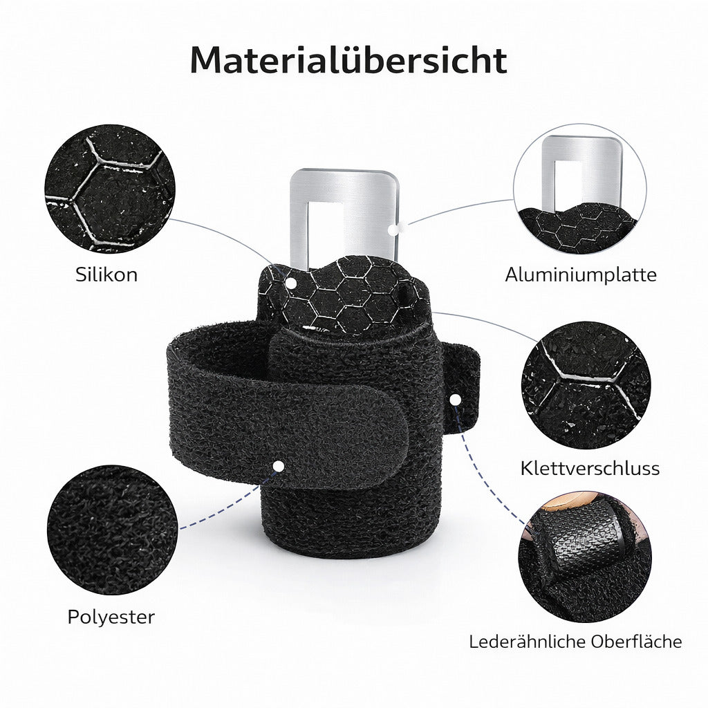 2er Zehenschutz Bandage, verstellbar für 2 Zehen, rutschhemmend & atmungsaktiv