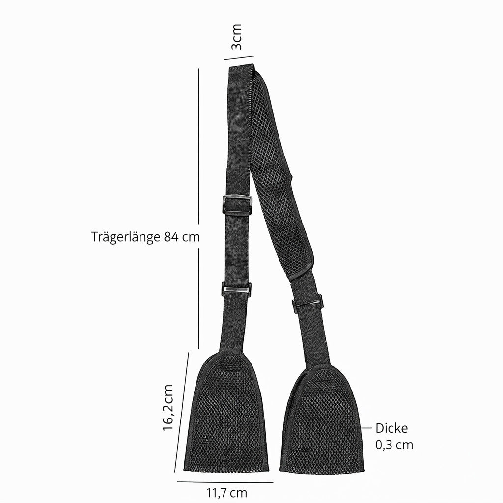 Armtragegurt verstellbar, atmungsaktive Armschlinge mit Doppelstütze, Schulterbandage für Alltag & Komfort