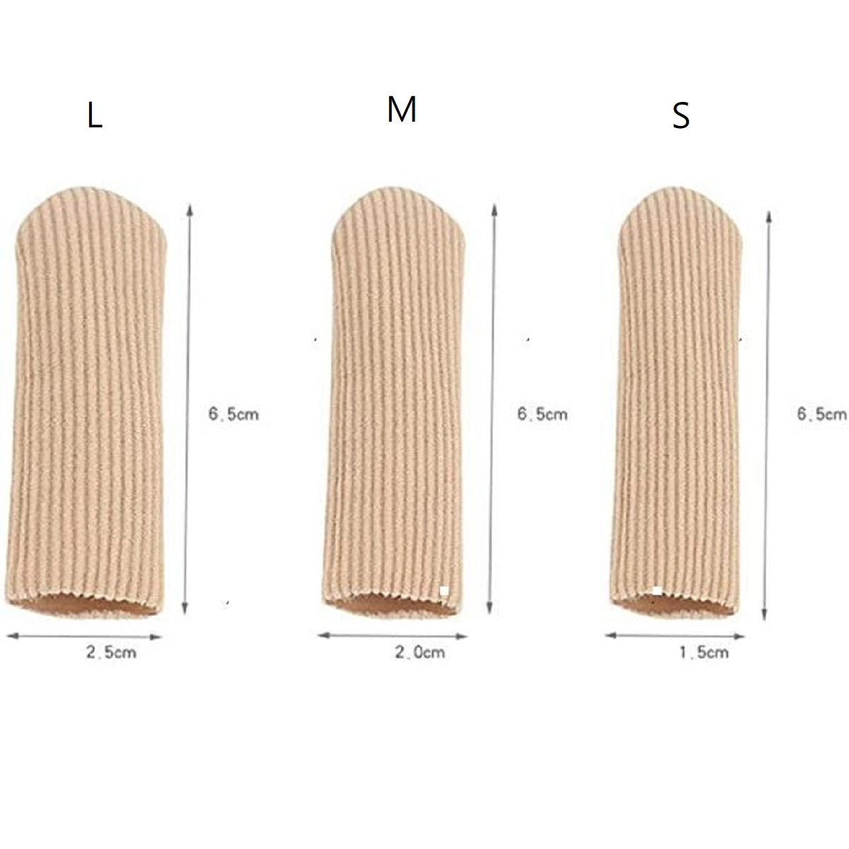 Finger- & Zehenschutz Silikon 6 Stk., elastische Schutzkappen, weich & wiederverwendbar