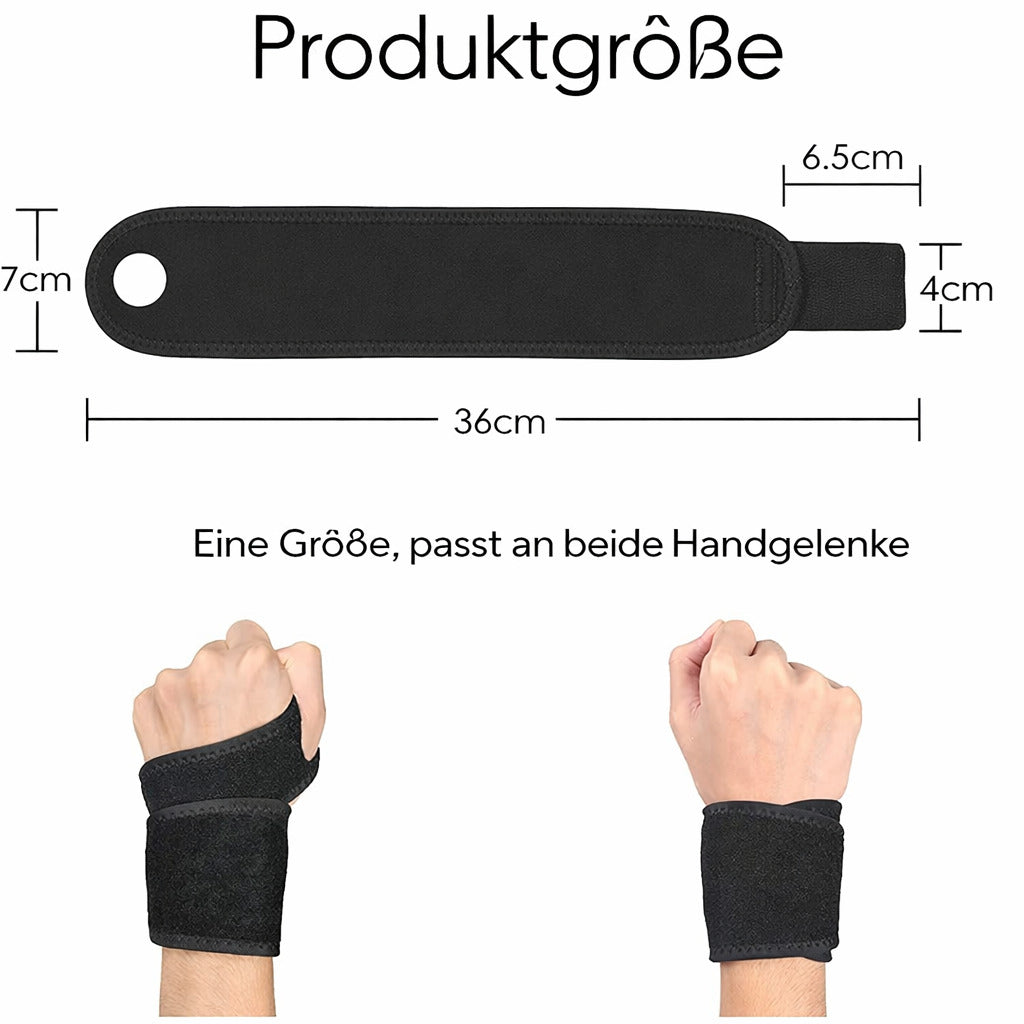 Handgelenkbandage 2er, verstellbar & atmungsaktiv, für Sport, Fitness, Arbeit & Alltag