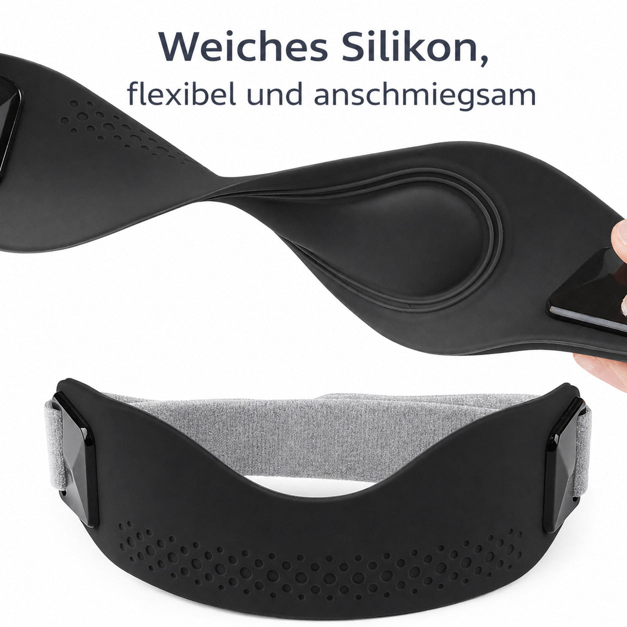 2er Set Patellaband Kniebandage verstellbar, rutschfest, atmungsaktiv, für Sport & Alltag, Kniesehnenstütze