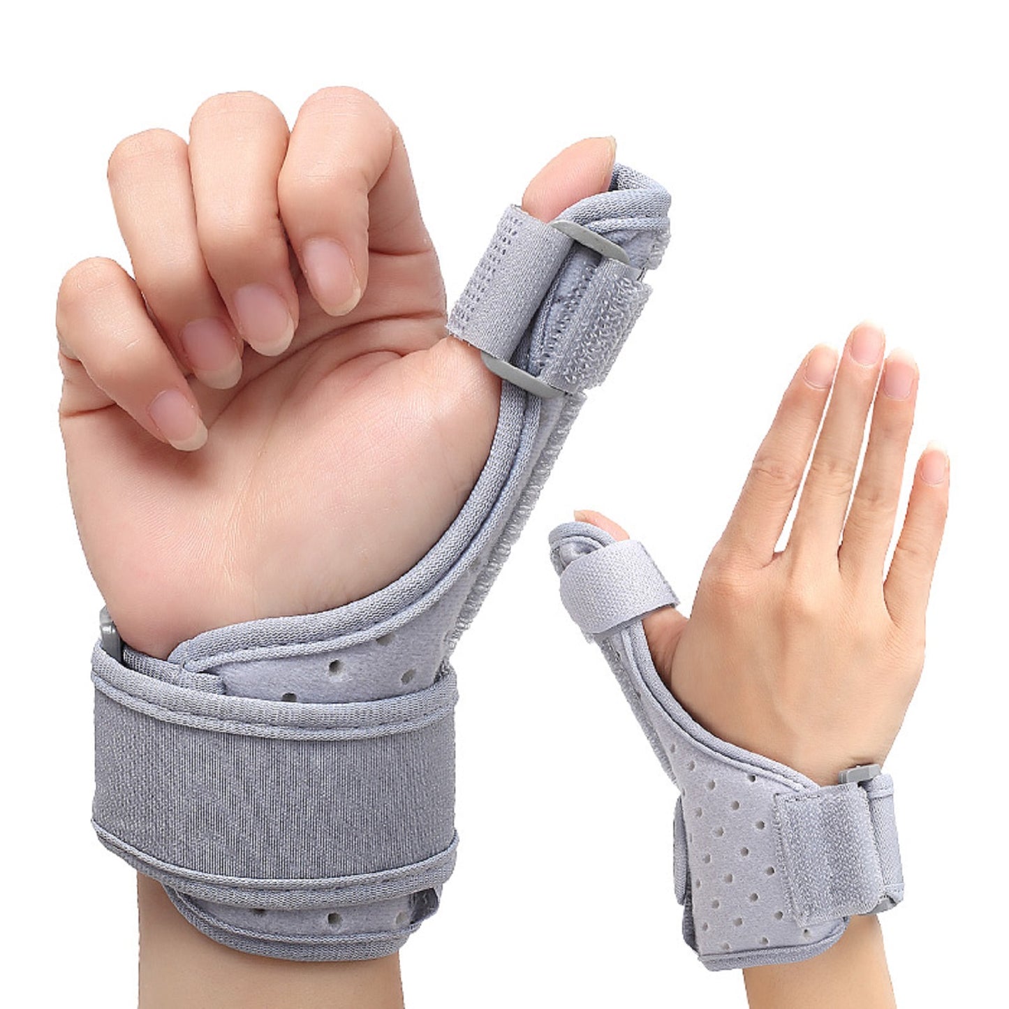 Handgelenk und Daumenbandage mit verstellbarer Aluminiumstütze, links/rechts tragbar, atmungsaktiv, Einheitsgröße