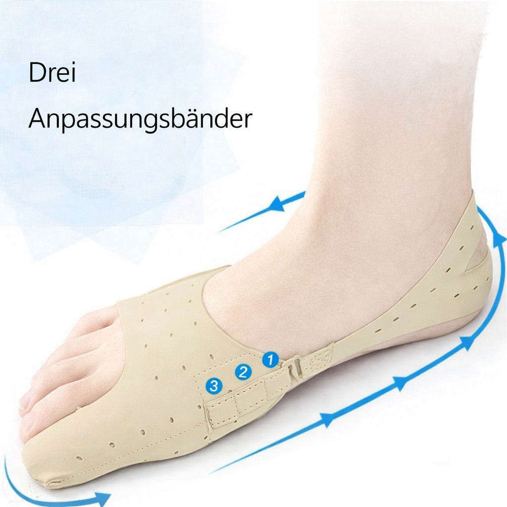 Hallux Bandage 1 Paar, weich & atmungsaktiv, Komfort Bandage für Ballenzehen