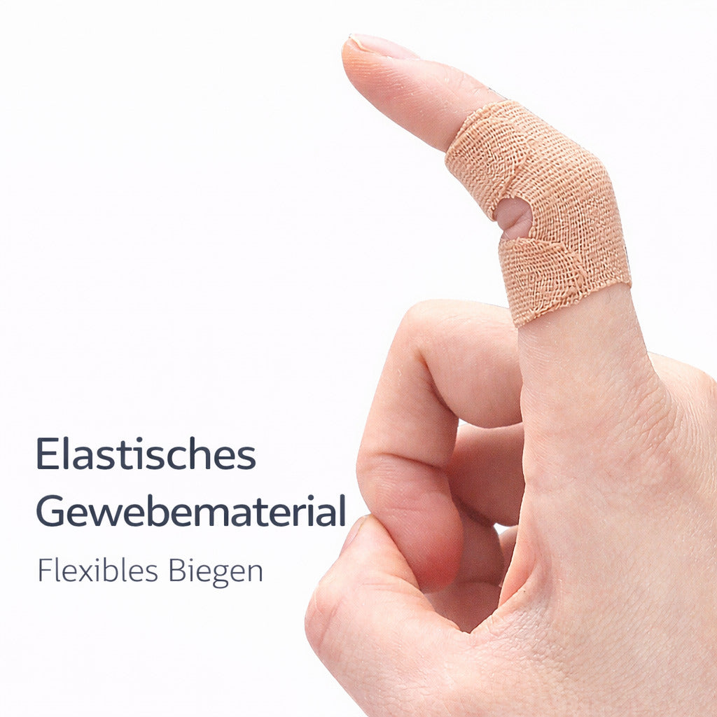 10er Set Finger Tape selbsthaftend, elastisch, atmungsaktiv, hautfreundlich, zuschneidfrei, Anti Reibung Schutz