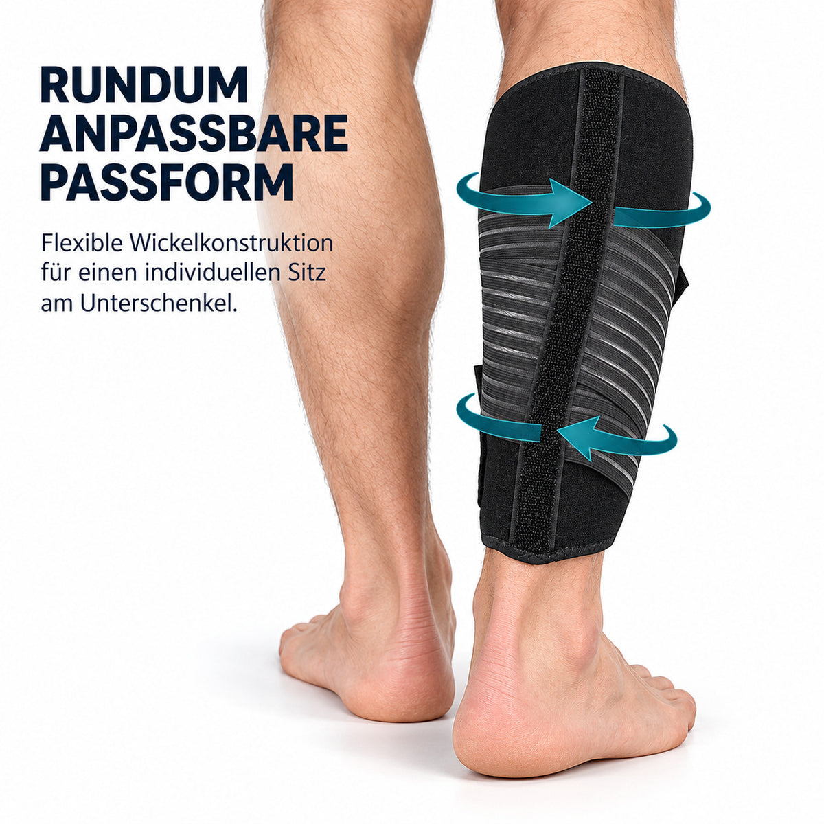 COOL-i Wadenbandage mit Kompression, verstellbare Sport  Wadenstütze mit Klettverschluss