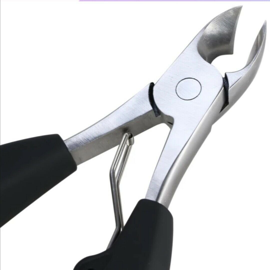 Nagelknipser für dicke & brüchige Zehennägel, Präzisionszange mit gebogener Klinge