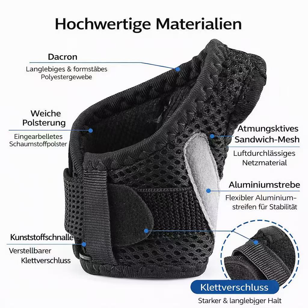 Daumen & Handgelenkbandage mit Aluminium-Schiene, verstellbare Stütze mit Klettverschluss für Alltag & Sport