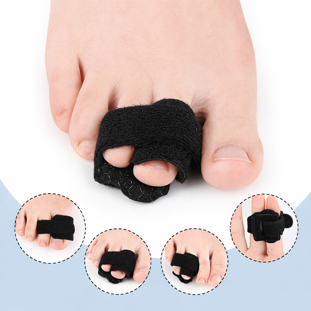 2er Zehenschutz Bandage, verstellbar für 2 Zehen, rutschhemmend & atmungsaktiv
