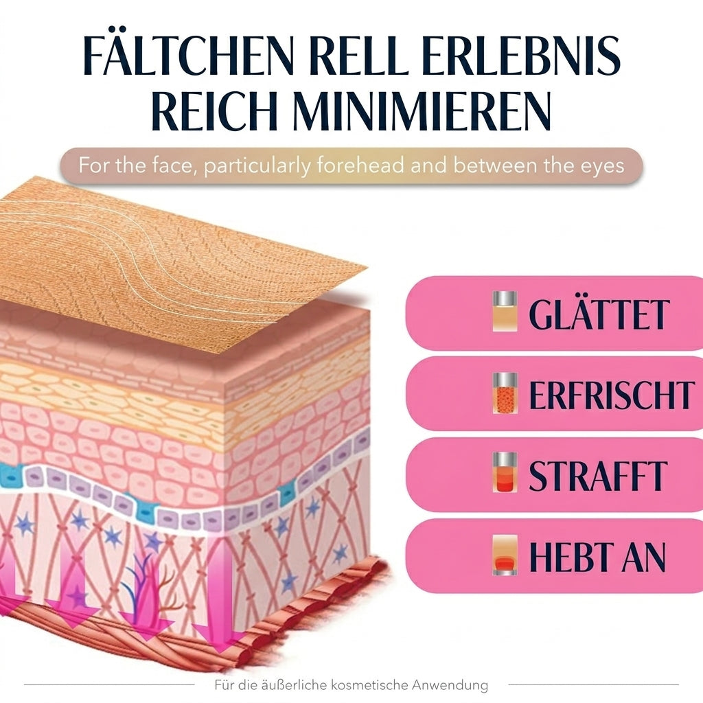 COOL-i Faltenpflaster Gesicht 144 Stück, Stirnpflaster für Stirn & Zornesfalte, selbsthaftende Gesichtspatches
