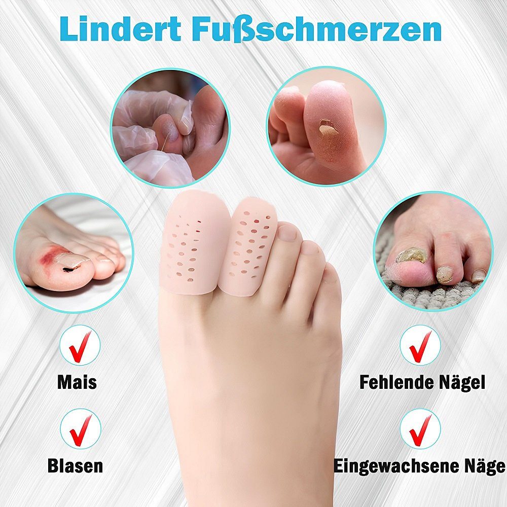 Zehenschutzkappen Set (S/M/L), Silikon, weich & wiederverwendbar