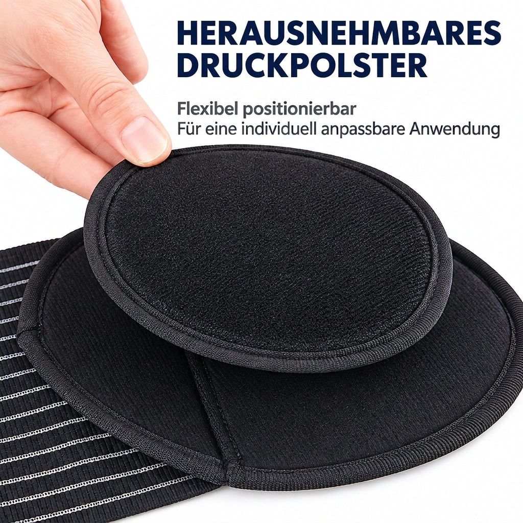 COOL-i Bauchbandage mit 2 abnehmbaren Druckpolstern, verstellbarer Bauchgurt mit Klettverschluss