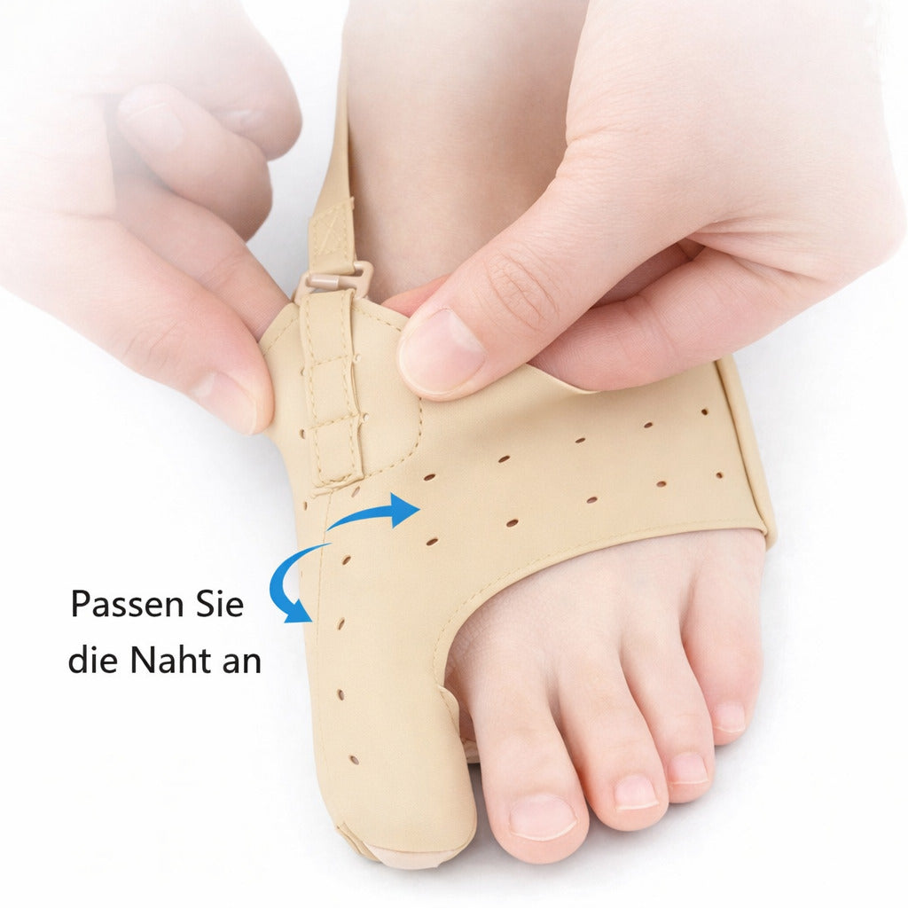 Hallux Bandage 1 Paar, weich & atmungsaktiv, Komfort Bandage für Ballenzehen
