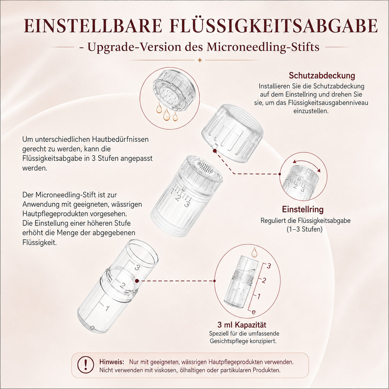 Cool-i® Fusion Pen, neue Generation mit 3 ml Kartusche, einstellbare Abgabe, 5 Stufen & Sicherheitsstopp A3