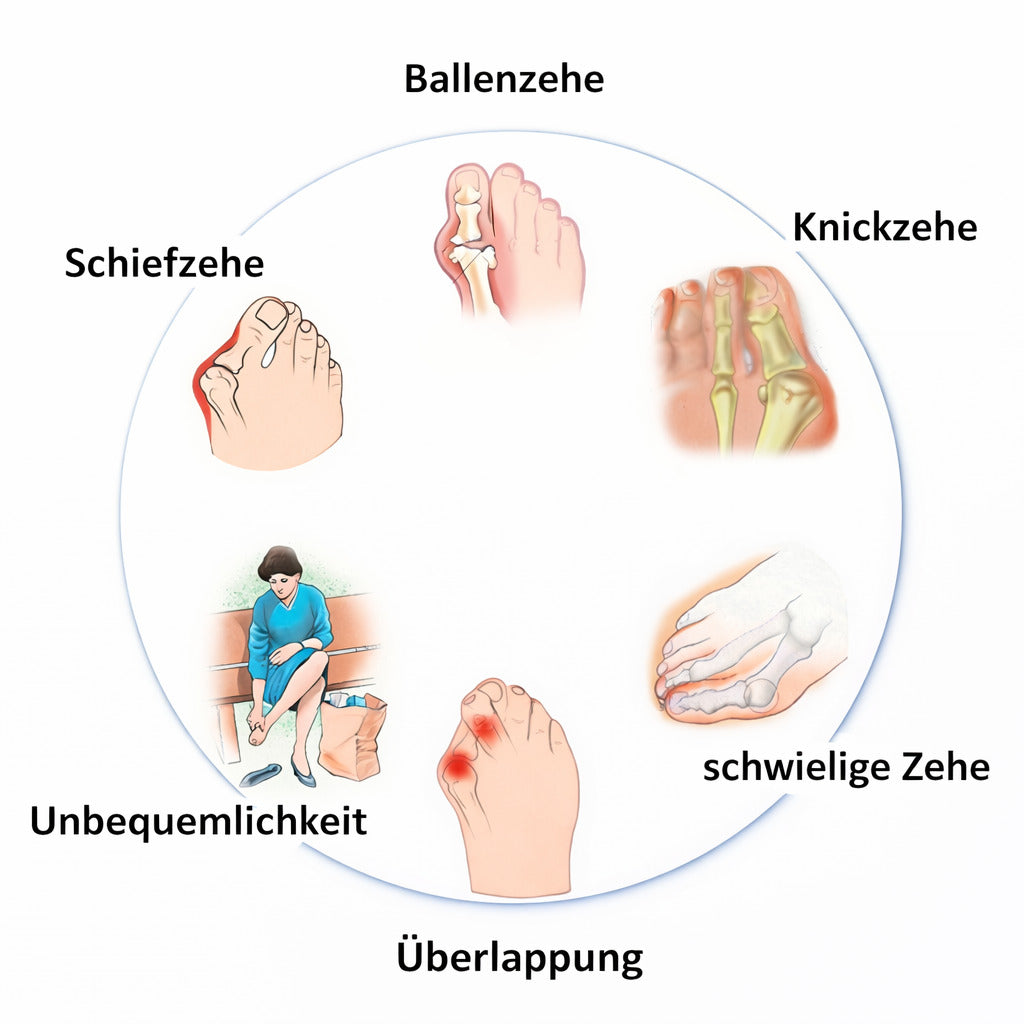 Zehentrenner Silikon 2 Stk., weich & BPA-frei, wiederverwendbar, unisex tragbar