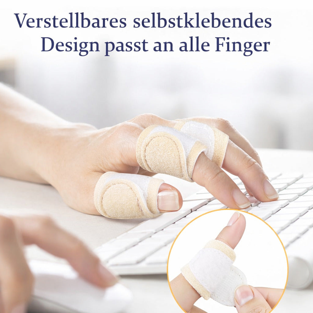 Fingerbandage 10er Set, verstellbare Fingerwickel aus Baumwolle, weich & wiederverwendbar, für Alltag & Pflege